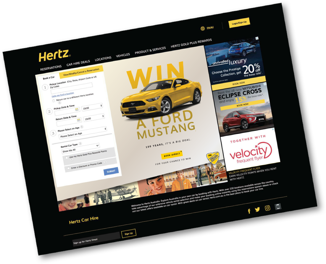 Hertz Web Content