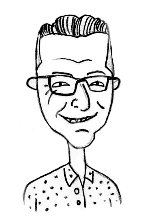 Sketched Caricature of Steve Moulton