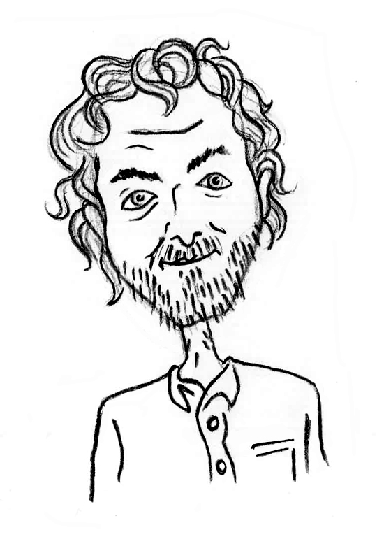 Sketched Caricature of James Gaffey