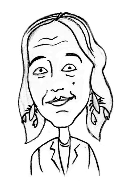 Sketched Caricature of Trudy Booker