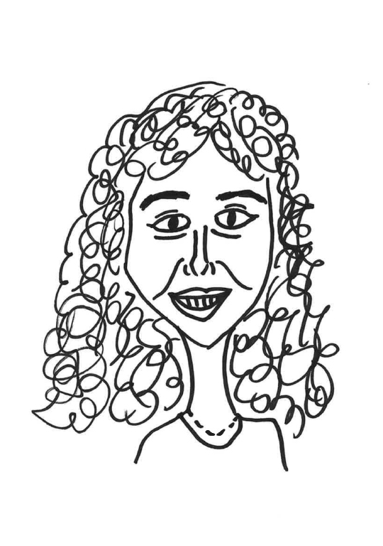Sketched Caricature of Milana Mirkov